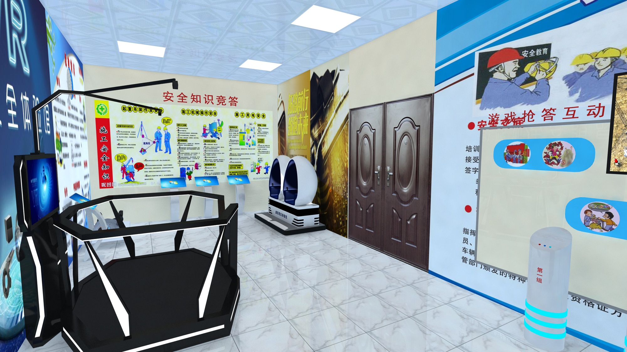 VR技術帶您進入施工的危險！江蘇建筑企業(yè)在工地施工現(xiàn)場設立VR安全體驗館，引導工人安全生產
